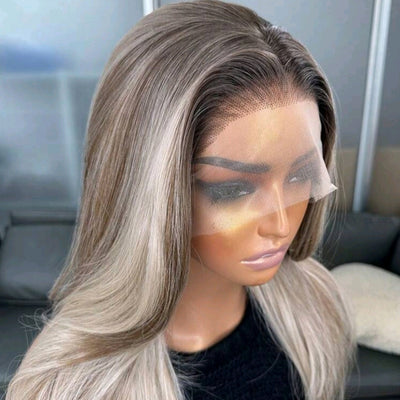 Blonde Ombre Lace Front Wig(human blend)
